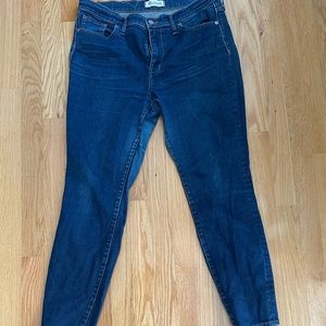 Dark Madewell High Rise Skinny Jeans -Size 32